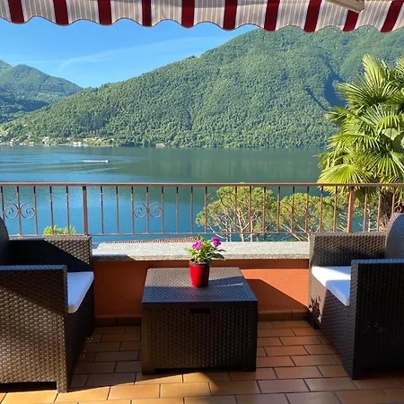 Cosy Penthouse With Stunning View On Lugano Apartamento Cima